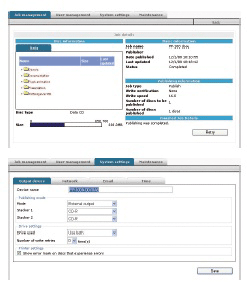 Intuitiv bedienbare Software »Total Disc Network Administrator